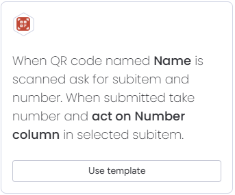 Ask for number and subitem variation