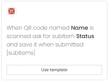 Ask for status subitems variation