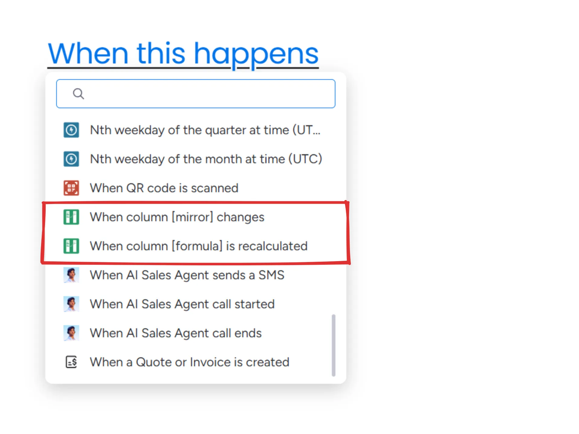 custom automation builder triggers
