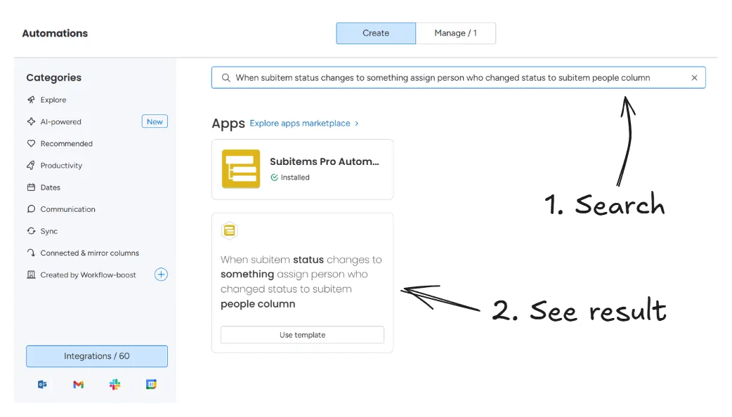 automation search